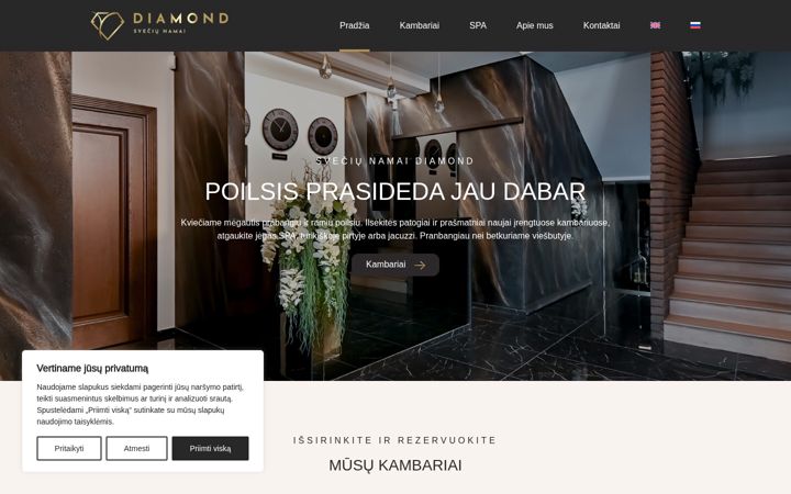 Screenshot ta' diamondhouse.lt