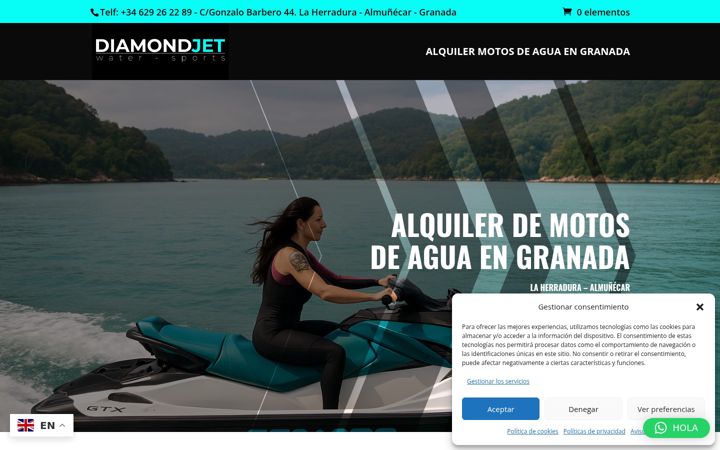 Ekrano kopija diamondjet.es