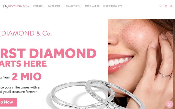 Screenshot of diamondnco.id