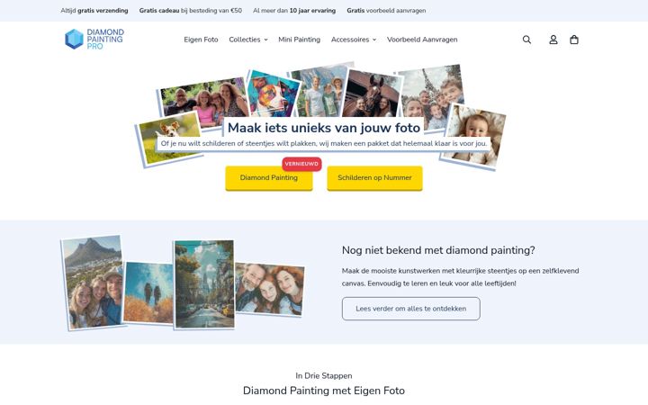 Screenshot of diamondpaintingpro.nl