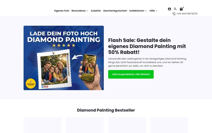 Screenshot of diamondpaintingwelt.de