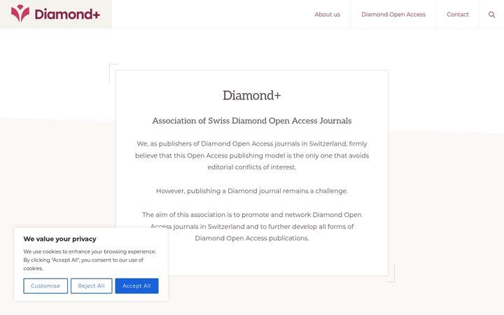 Screenshot of diamondplus.ch