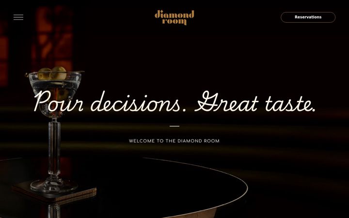 Screenshot of diamondroomsd.com