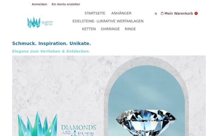 Screenshot of diamonds-4ever.de