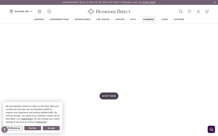 Screenshot of diamondsdirect.com