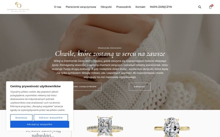 Snímek obrazovky diamondsgenerator.pl
