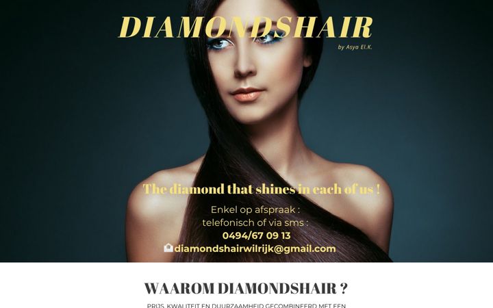 Screenshot of diamondshair.be