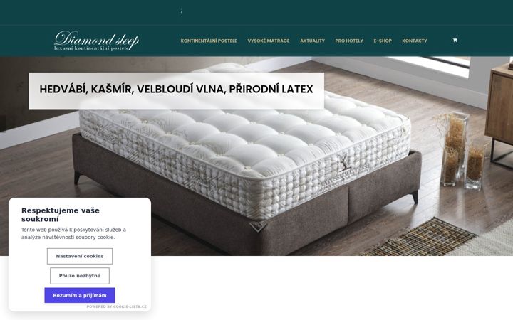 Skærmbillede af diamondsleep.cz