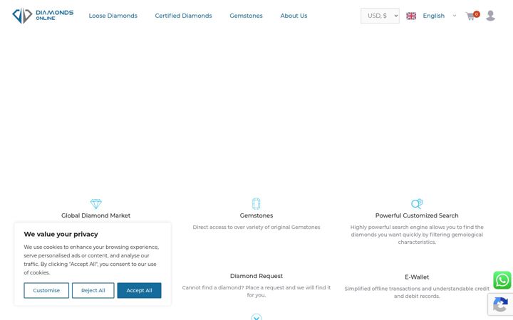 Screenshot von diamondsonline.it