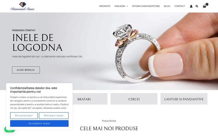 Skärmbild av diamondstone.ro