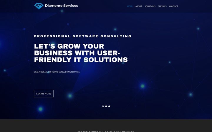 Screenshot of diamonteservices.com