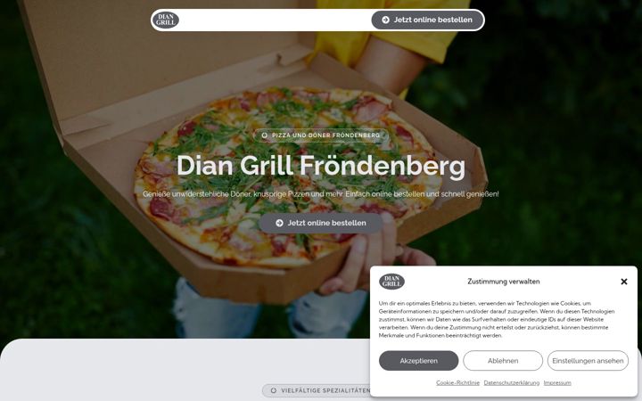 Screenshot of dian-grill.de