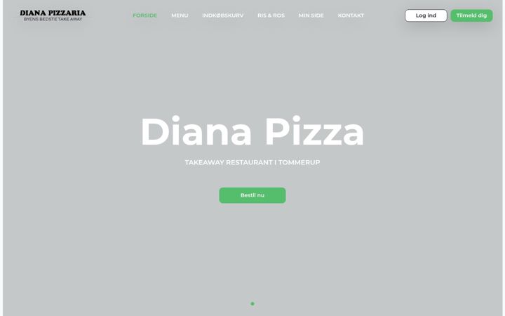 Screenshot of diana-pizza.dk