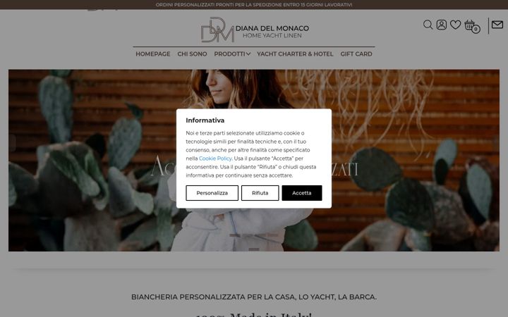 Screenshot von dianadelmonaco.it