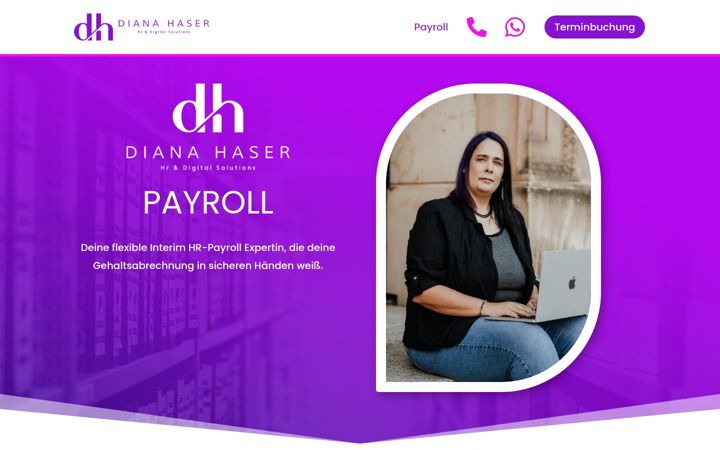 Screenshot of dianahaser.de