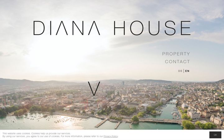 Screenshot of dianahouse.ch