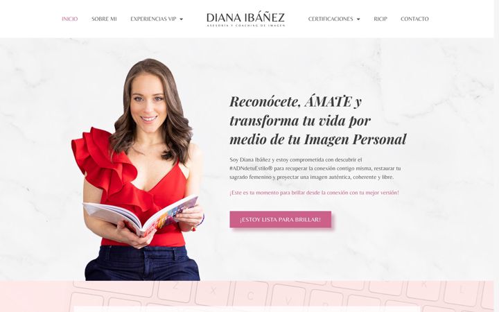 Screenshot of dianaibanez.com