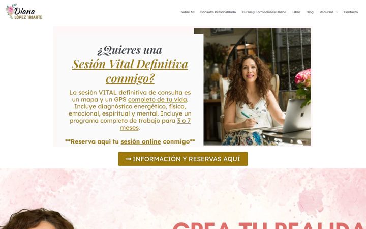 Screenshot of dianalopeziriarte.com