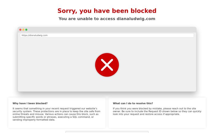 Zrzut ekranu dianaludwig.com