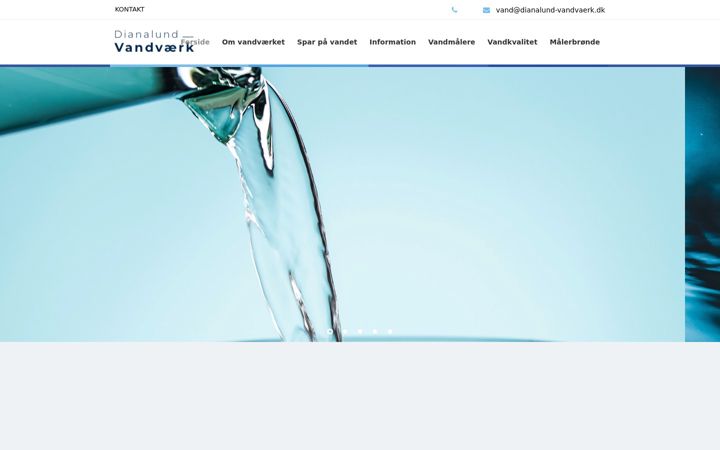 Screenshot di dianalund-vandvaerk.dk