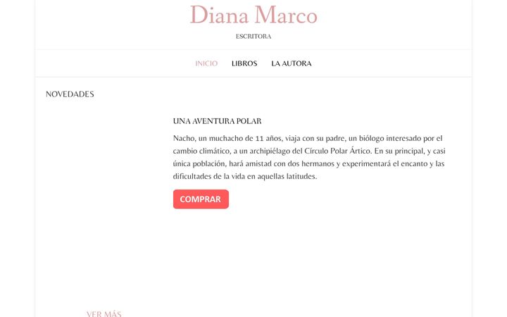 Screenshot of dianamarco.com