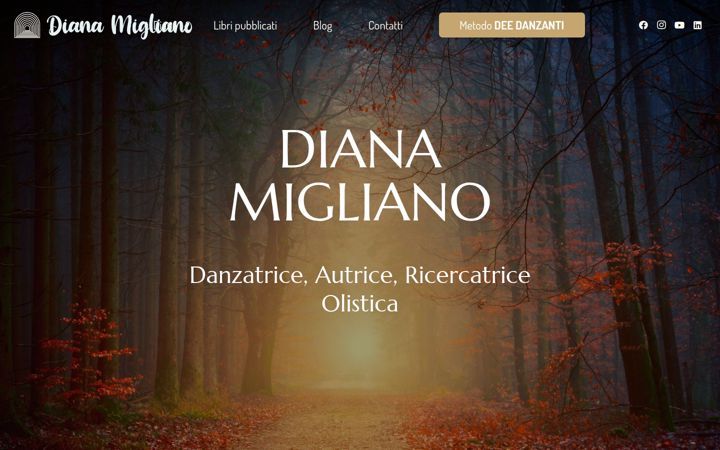 Screenshot of dianamigliano.com