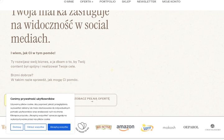 Zrzut ekranu dianaodcontentu.pl