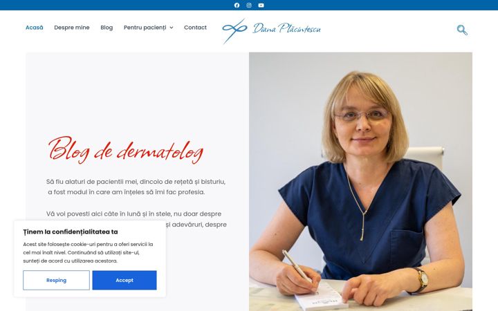 Screenshot of dianaplacintescu.ro