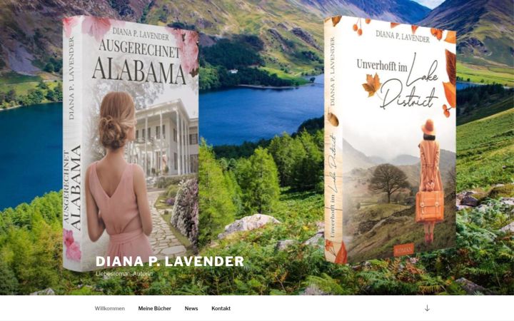 Screenshot of dianaplavender.de
