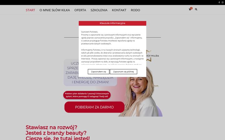 Zrzut ekranu dianareichwajda.pl
