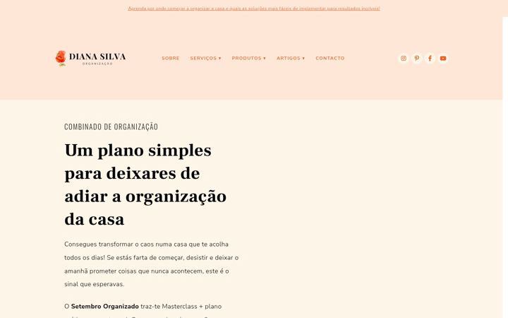 Screenshot of dianasilva.org