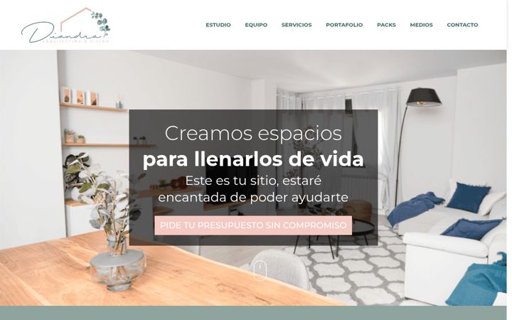 Screenshot of diandraestudio.com
