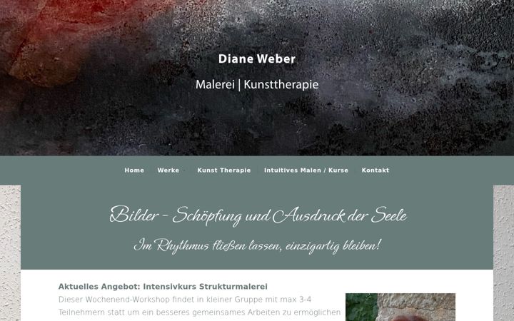 Screenshot of diane-weber.de