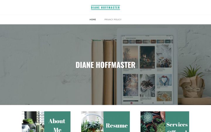 Screenshot of dianehoffmaster.com