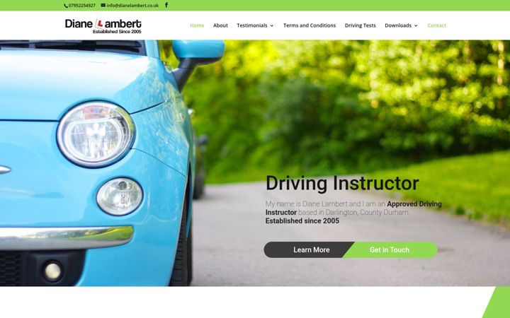 Screenshot of dianelambert.co.uk