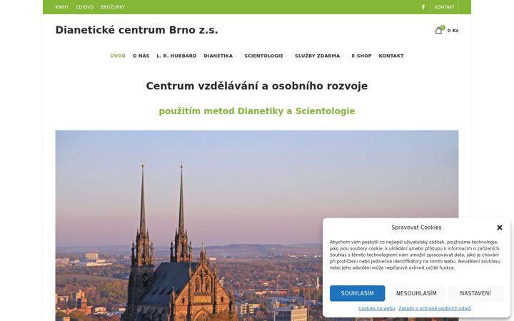 Skærmbillede af dianetika-brno.cz