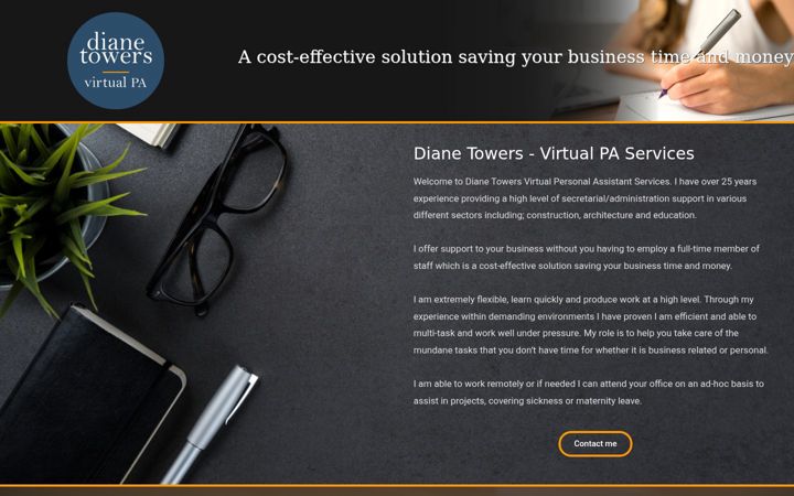 Screenshot of dianetowers.co.uk