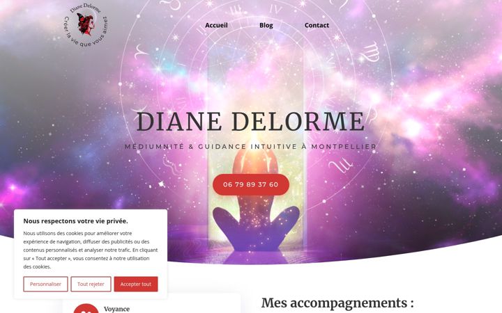 Screenshot of dianevoyance.fr