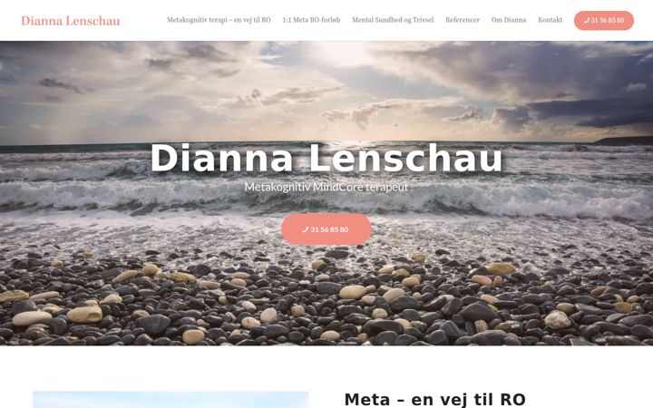 Screenshot of diannalenschau.dk