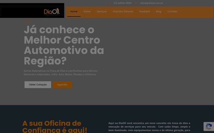 Captura de pantalla de diaoil.com.br