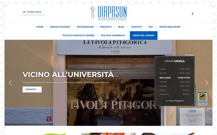 Zrzut ekranu diapason.rimini.it