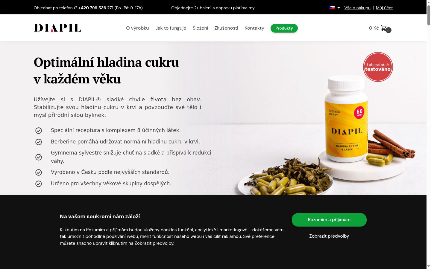 Posnetek zaslona pasice za privolitev, prikazane pred kakršno koli interakcijo