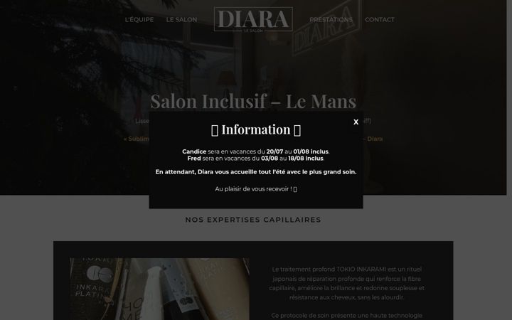 Screenshot of diara-lesalon.fr