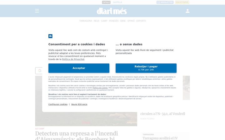 Screenshot of diarimes.com