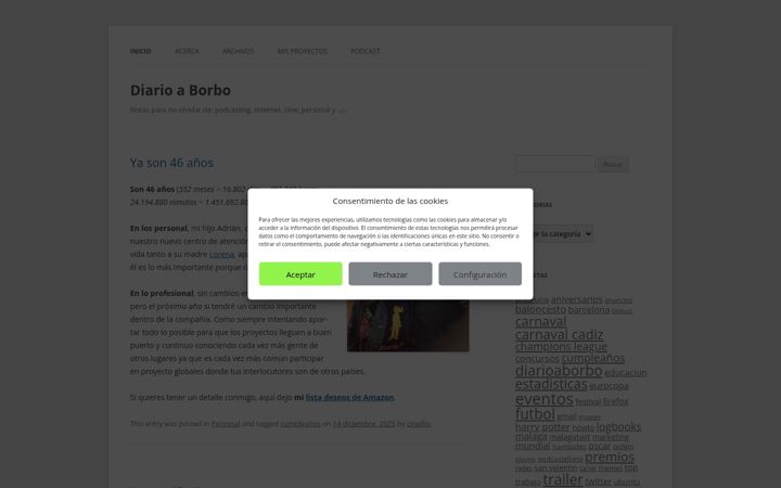 Screenshot of diarioaborbo.com