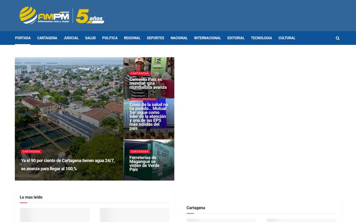 Capture d'écran de diarioampm.com.co