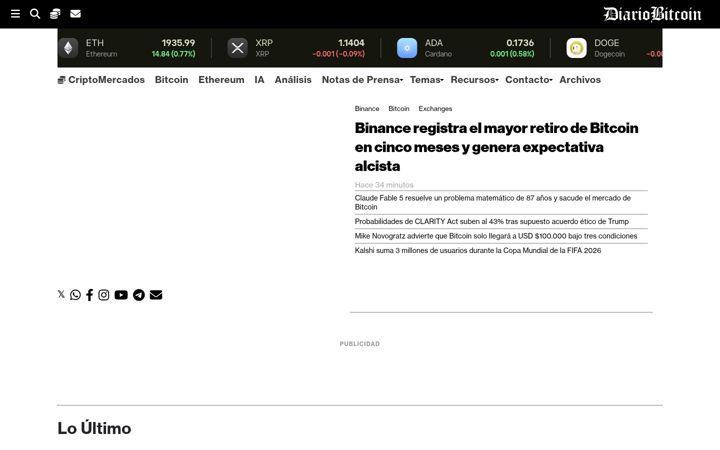 Screenshot of diariobitcoin.com