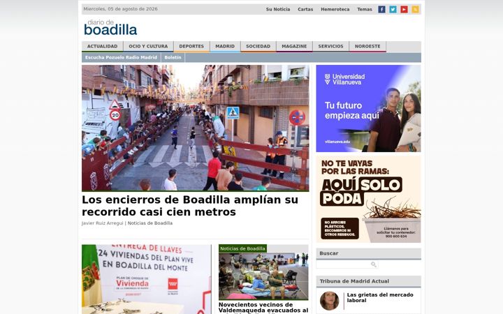 Ekrānuzņēmums no diariodeboadilla.es