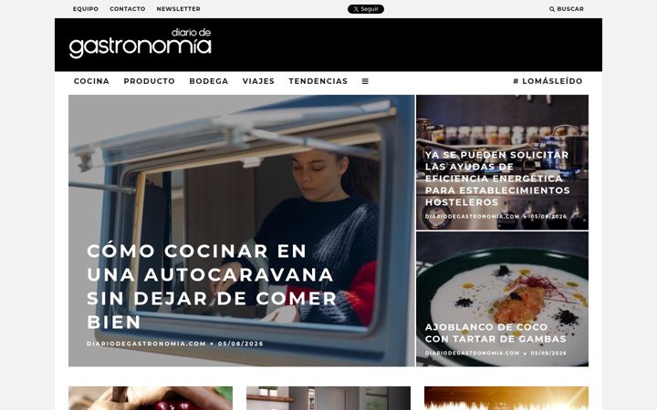 Screenshot of diariodegastronomia.com