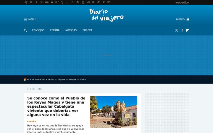Screenshot of diariodelviajero.com